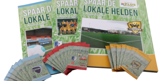 Voetbalplaatjesboek - spaar de lokale helden